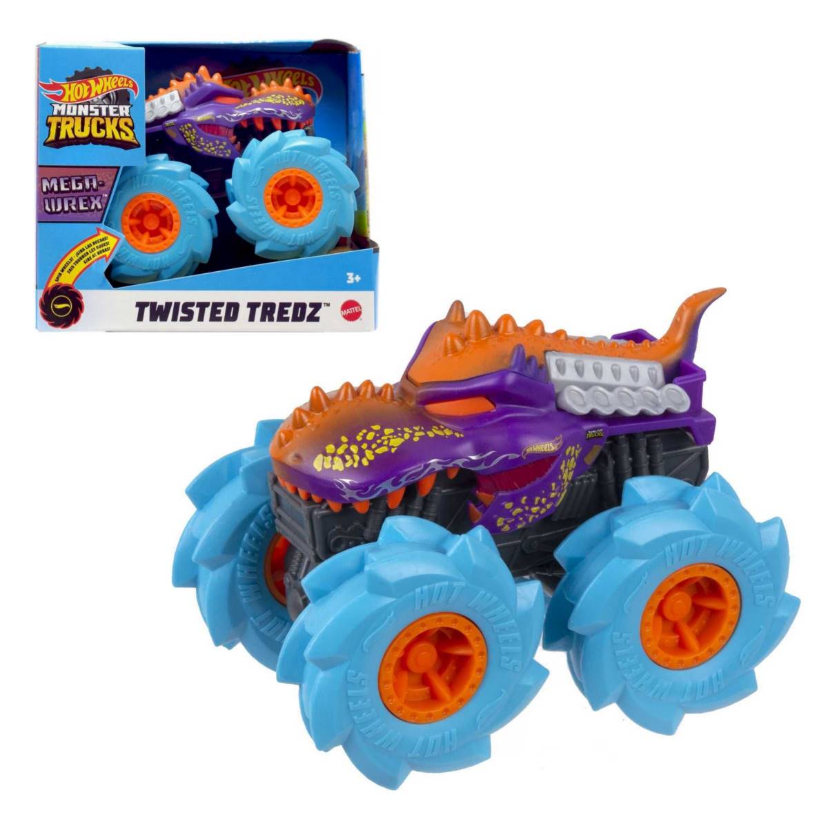 Hot Wheels Monster Trucks Twister Tredz Mattel - Mega-Wrex